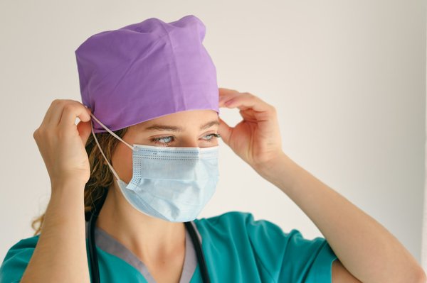 Eco-friendly and stylish scrub caps for healthcare professionals